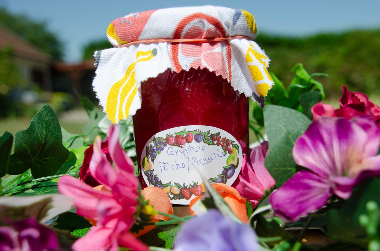 Confiture Pêche-Groseille